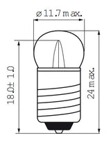 Bosma -Lampe 6 V 0,05 E10 Fahrrad dahinter