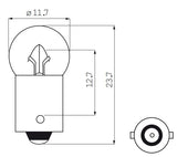 Bosma -Lampe 6 V 0,05 Baj. Fahrrad