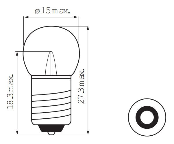 Bosma Lamp 6V-3W E10