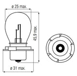 Lampada Bosma 12V-15W P26S