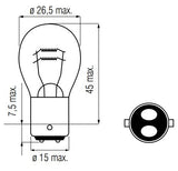 Lampada Bosma 12V-25 25 W BAX15D