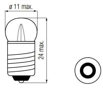 Lampada Bosma 12V-3W E10