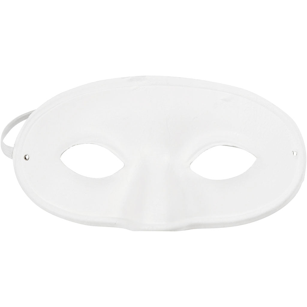 Creativ Firmenmaske, H: 9,5 cm, B: 18,5 cm, weiß, 10 Stück 1 Box