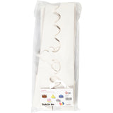 Creativ Firmenkronen, H: 10-16,5 cm, L: 60 cm, 230 g, weiß, 50 Stück 1 Box