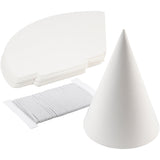 Creativ Company Kegel, H: 23 cm, T 16,5 cm, 230 g, weiß, 50 Stück 1 Box
