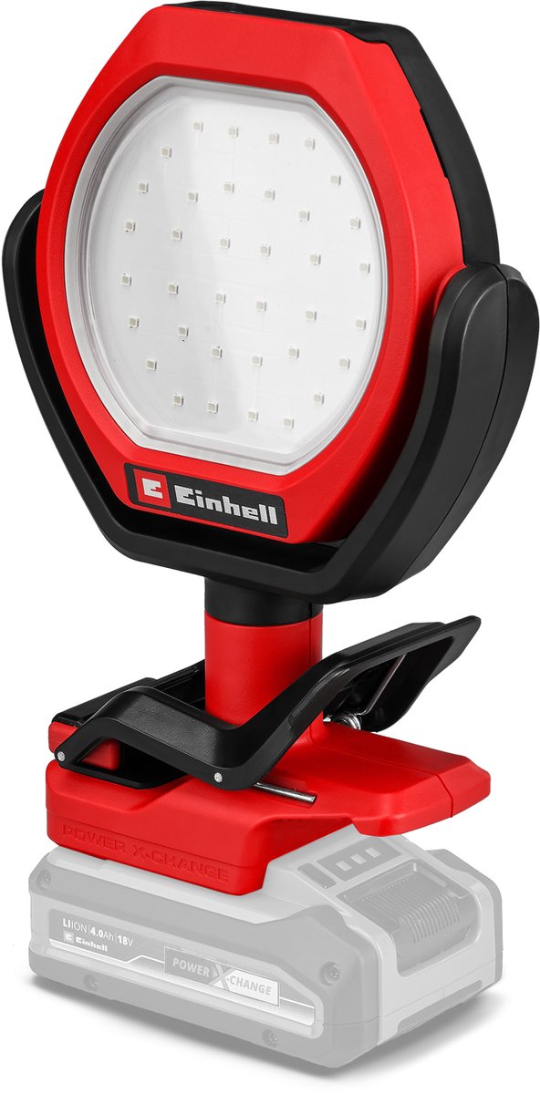 Einhell Akkulampe GC-OL 18 1500 Li Solo – Power X-Change – 18 V Li-Ion – 1500 lm – 7000 K – 36 LEDs – 3 Helligkeitsstufen – exkl. Netzteil Akku und Ladegerät