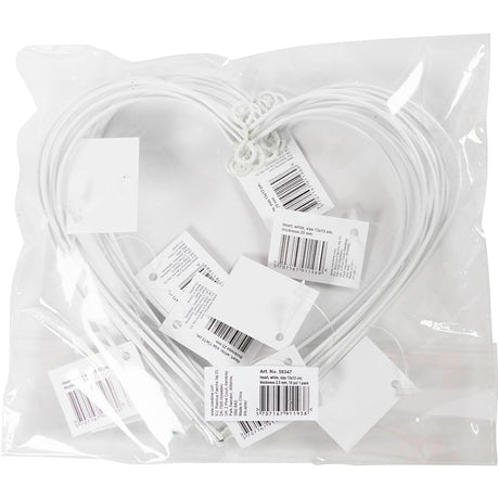 Kreativunternehmen https: www.cchobby.nl metal-wire-shape-size-13x13-cm-thickness-2-5-mm-white-10-piece-1-box