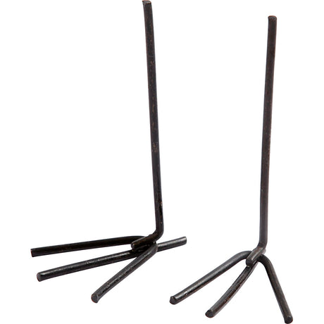 Creativ Company Hühnerfüße, H: 5 cm, B: 2 cm, schwarz, 10 Paar 1 Box