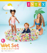 Intex Schwimmbad 3 Ringe Fruchtdruck 132x28