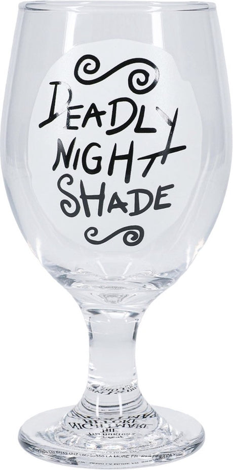 Paladone Nightmare Before Christmas Glow in the Dark Glas – Offiziell lizenzierter Deadly Nightshade Cup für Halloween-Jack-Skellington-Fans, 350 ml