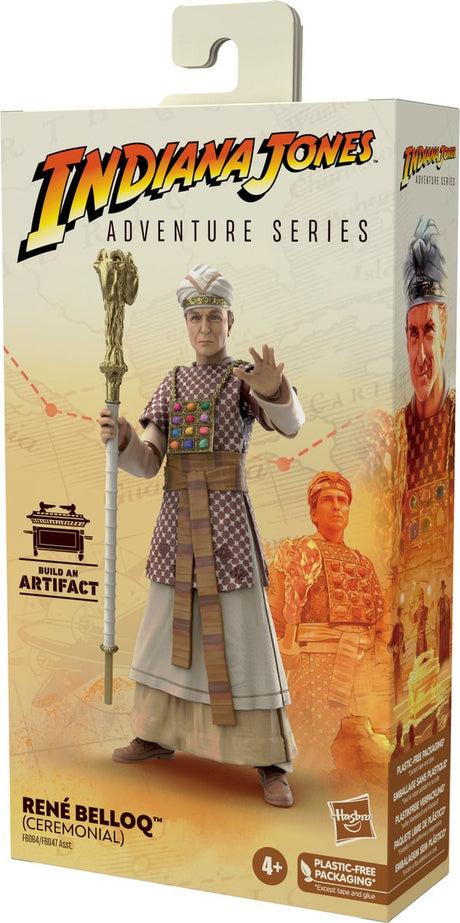 Hasbro Indiana Jones – René Belloq (Ceremonial) (Raiders of the Lost Ark), 15 cm große Actionfigur aus der Adventure-Serie – mehrfarbig