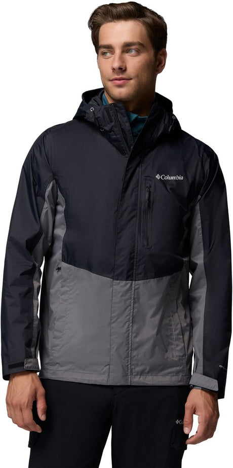 Columbia Pouring Adventure™ III Jacket Herren Outdoorjacke – Schwarz, City Grey