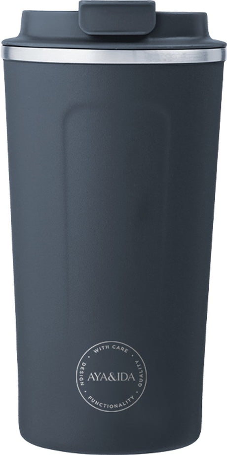 Aya ida aya ida - cup2go - Kaffeetasse - Coffee to go - Reisebecher - Mitnehmen - 500ml - Marineblau Neu!