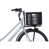 Basil Fahrradkiste l recycelter Kunststoff mik 40 Liter – schwarz