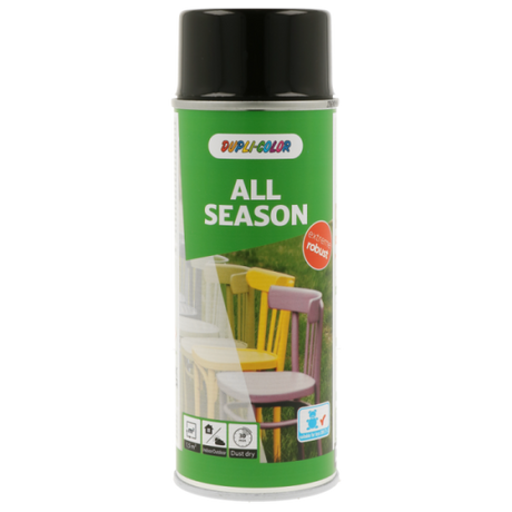 Dupli-color spuitlak ral-9005 - 400 ml all season gitzwart, glans