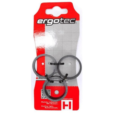 Ergotec Ball Head Spacer Set 1-1 8 (Ø28.6) 3-Stück 3 5 10 mm Kohlenstoff