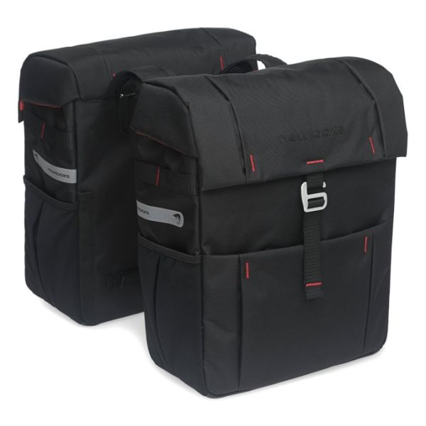 Vigo Double - Sporty Double Bicycle Bag, schwarz
