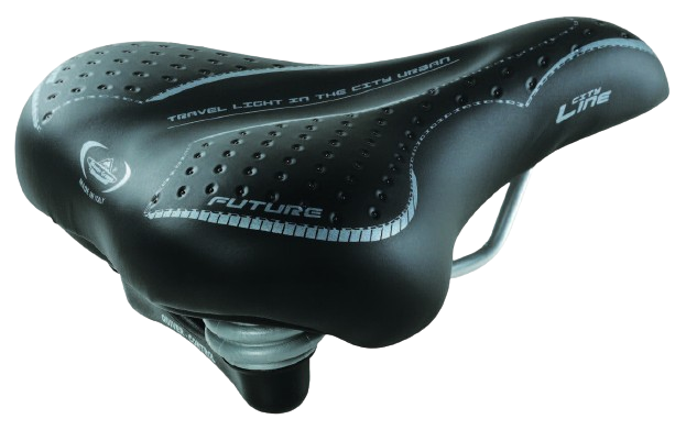 Selle Montegrappa selle futures dames avec élastomère noir sur carte