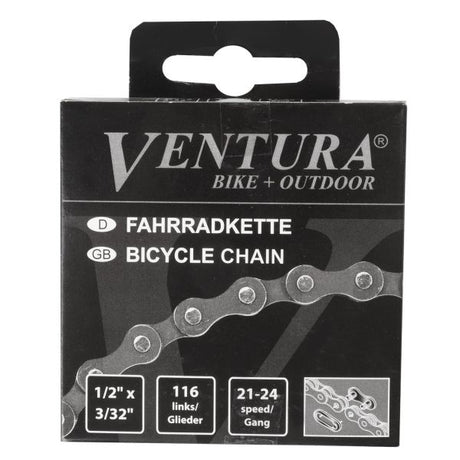 Ventura-Kette 8-Gang 1 2 x 3 32 116 Glieder – inklusive Schließglied