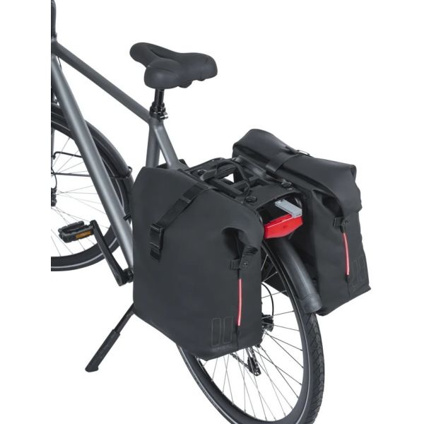 Basil Doppelte Fahrradtasche Soho Nordlicht Mik 41 Liter – Schwarz