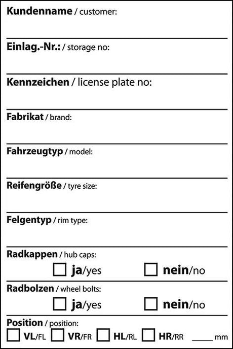 Eichner Reifenaufkleber Radbeschriftung empf. .