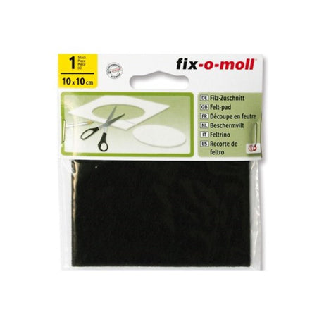 Fix-o-moll Filz 100mmx100mm braun