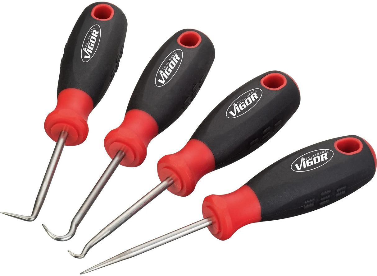 Vigor Hakenset v4663 Mini-Hakensets 130mm lg. 4-teilig
