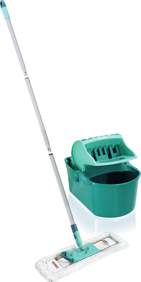 Leifheit 55092 Profi komplettes kompaktes Micro Duo XL Bodenwischer Set 42 cm