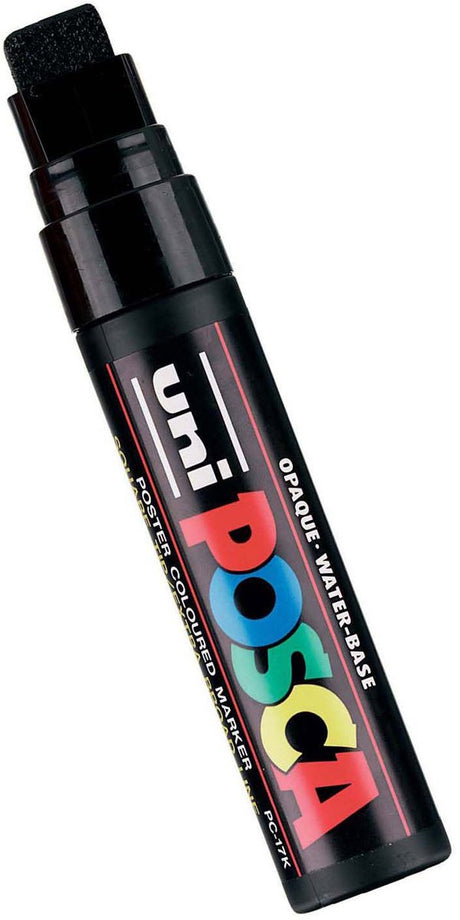 Uni Posca Lackmarker 17k schwarz – Blockspitze 15mm
