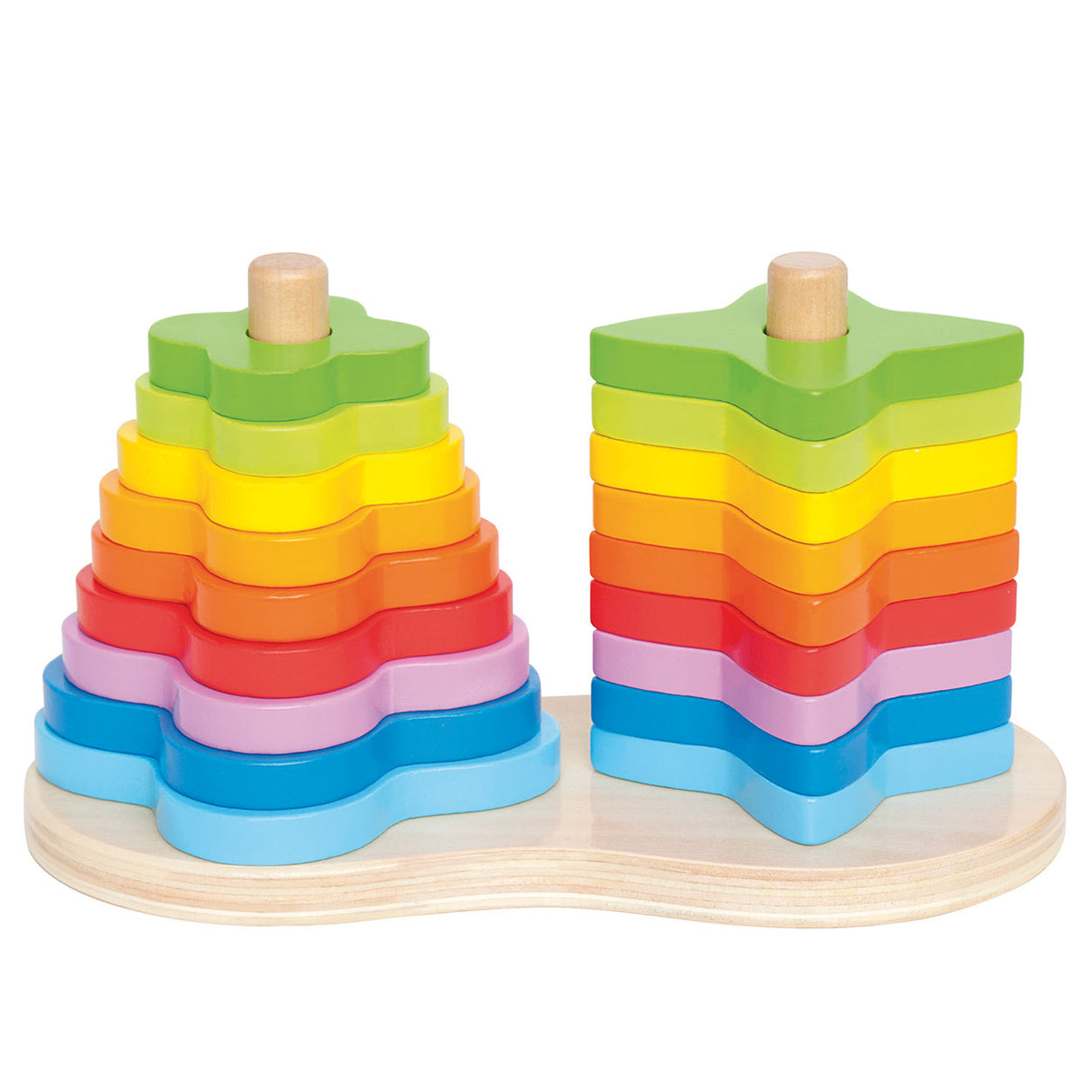 Hape Stacking Tower Regenboog