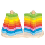 Hape Stacking Tower Regenboog