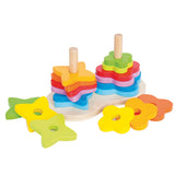 Hape Stacking Tower Regenboog