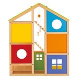 Hape 4-Jahreszeiten-Puppenhaus aus Holz mit Möbeln