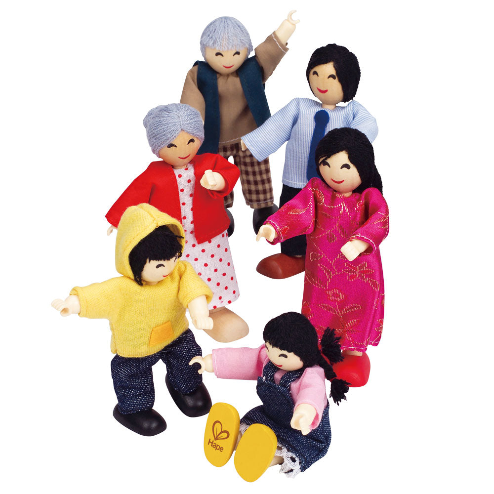 Hape Puppenhaus Familie asiatisch