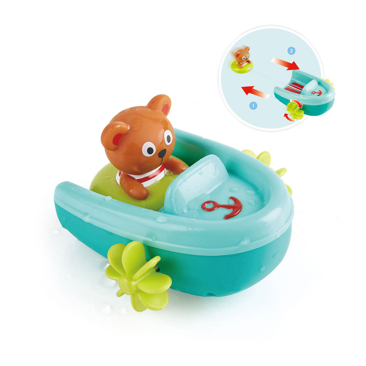 Hape Bath Toy Pullback Stiefel mit Bier