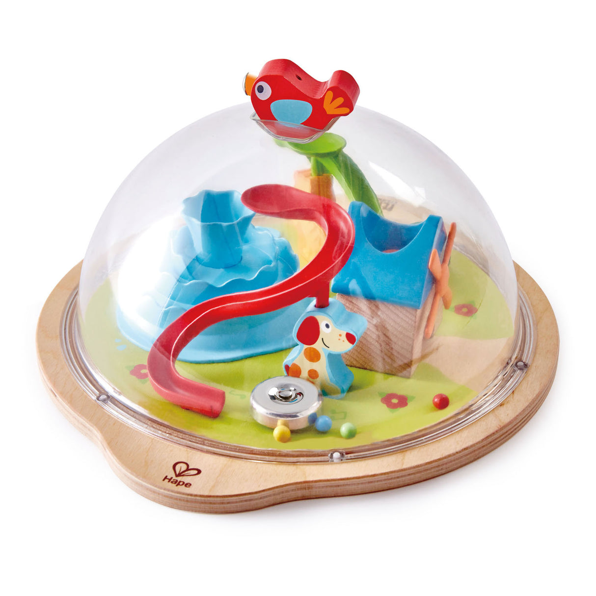 Hape bol mat magnetesche Dolhof Sunney Valley Kuppel