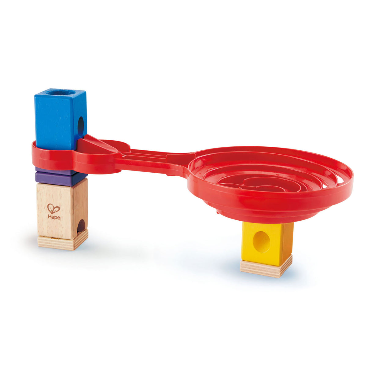 Hape Quadrilla doppelseitige Spiral-Twist-Kugelbahn. 9 Stk.