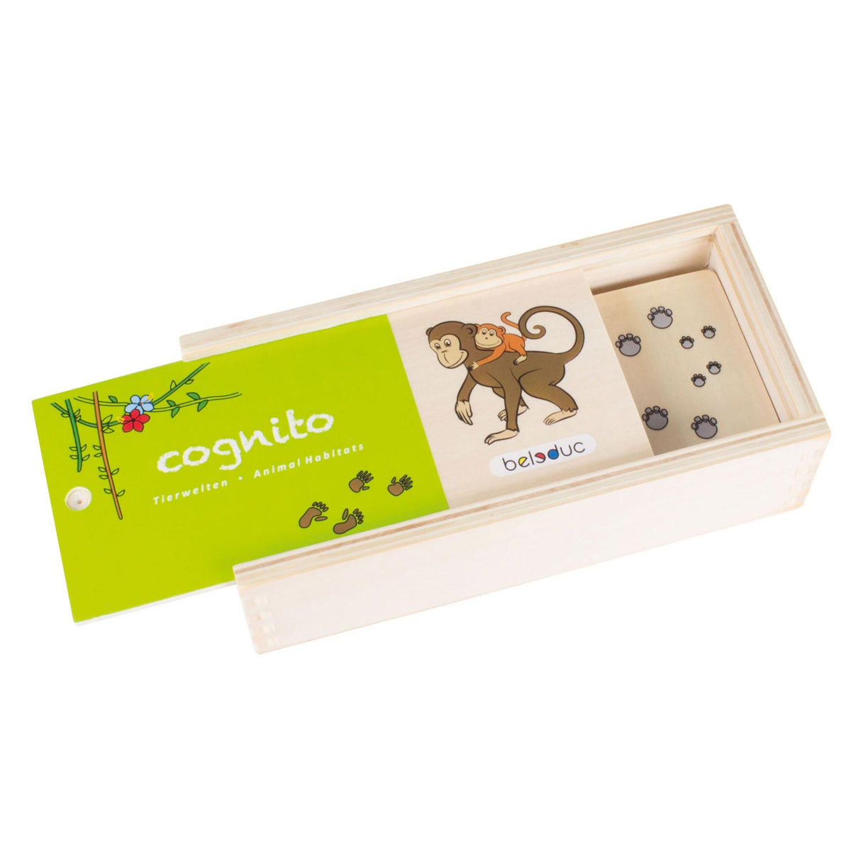 Beleduc Cognito Animal Maniers erkennen das Stück des Holzkindes an