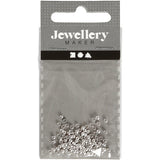 Creativ Company Quetschperlen, D 2 mm, Silber, 100 Stück 1 Box