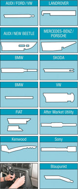 Hazet Demontage-Einbauwinkel-Set Demontagewerkzeug für Radi 140x58x50