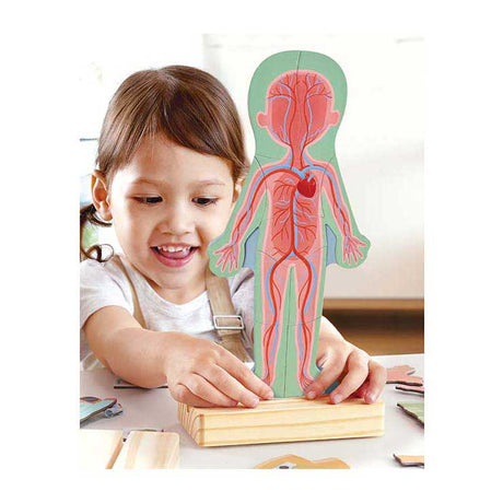 Hape Magnetpuzzle „Menschlicher Körper“ – 63 Teile.