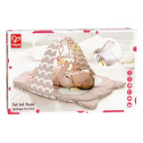 Hape Spielbogen Eule Sina – Babyspielgerät mit Rassel, Spiegel und Beißring, ab 0 Monaten