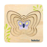 Beleduc Holzschichtpuzzle Schmetterling