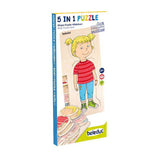 Beleduc Holzschichtenpuzzle Mädchen – 5 Schichten
