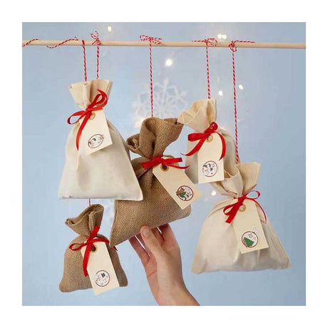 Creativ Firmentasche, Größe 10x15 cm, 275 gr, braun, 4 Stück 1 Box