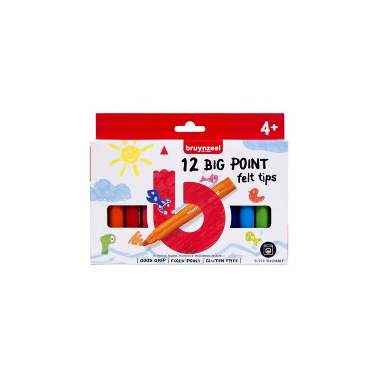 Bruynzeel Big Point Filzstifte 12 Stück | 2 Stk