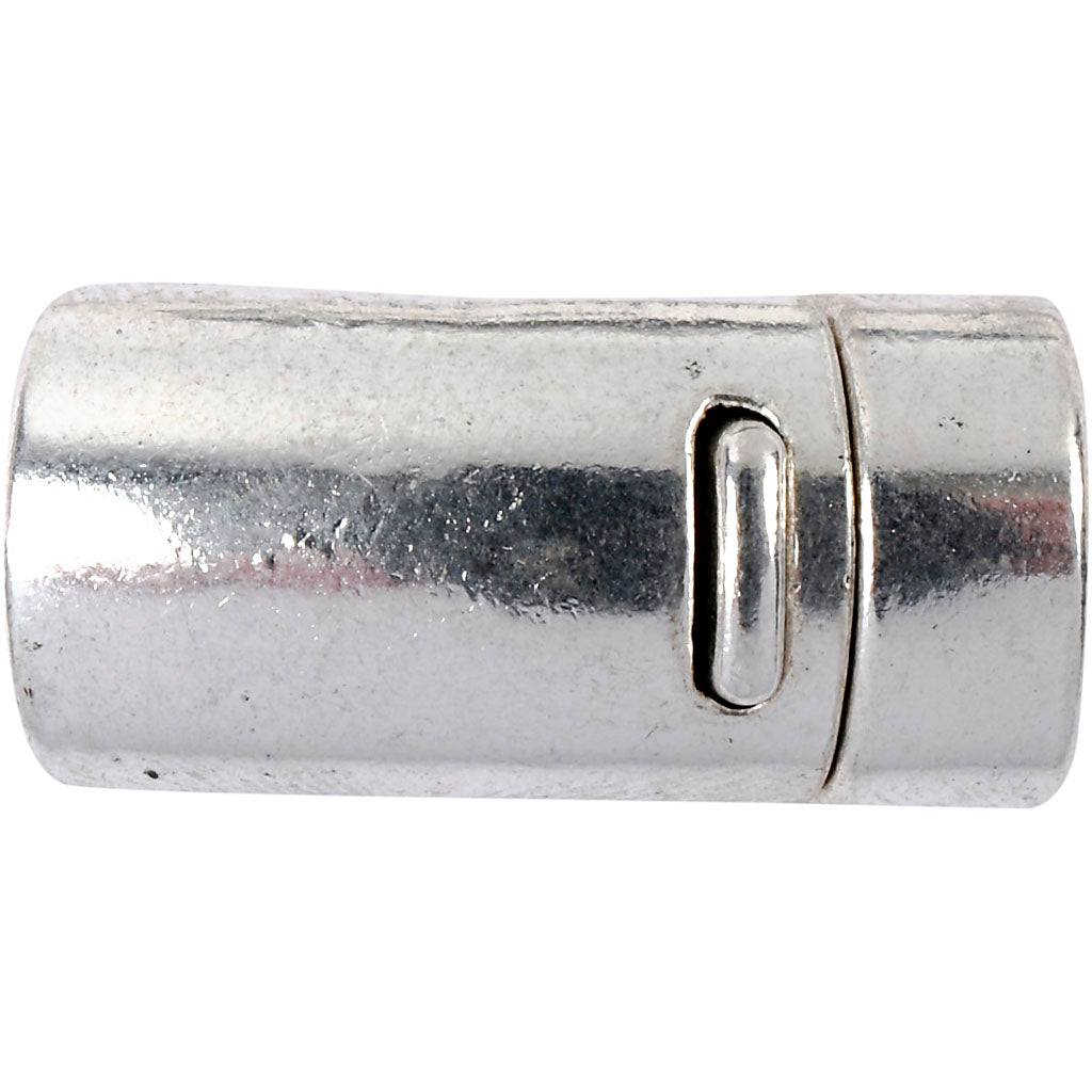 Creativ Company Magnetverschluss, D 26 mm, Lochgröße 10 mm, Antiksilber, 1 Stück