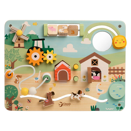 Classic world houten interactieve bord - boerderij