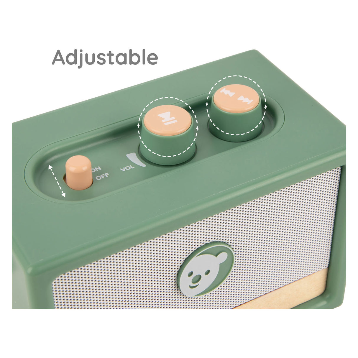 Classic world houten mini retro tunes met microfoon