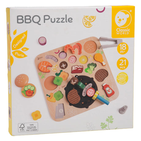 Classic world houten bbq puzzel - 21st.